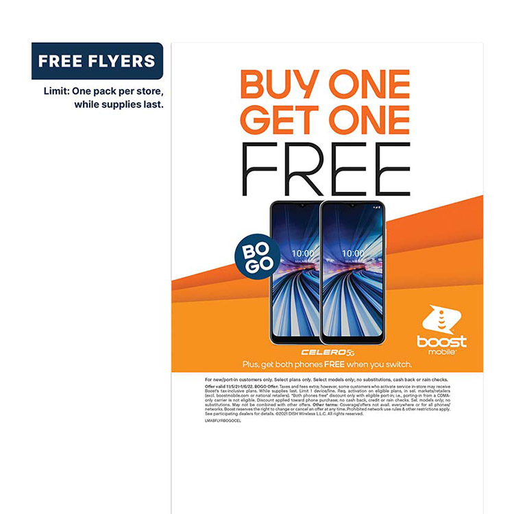 Picture of VIP Free Flyer Promo – (250 pack) Buy One Get One Celero 5G